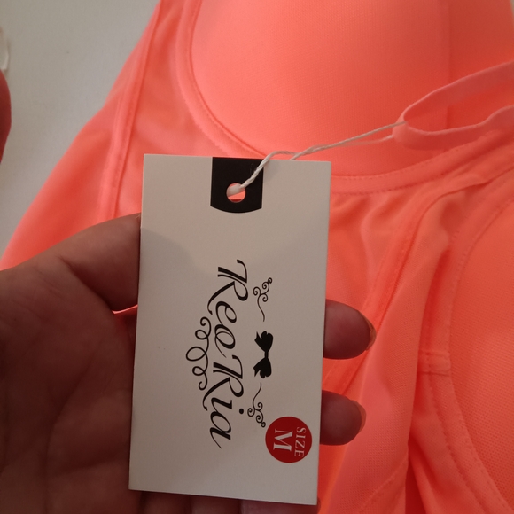 ReoRia Neon Orange Bustier Bodysuit.NWT! - Picture 4 of 4
